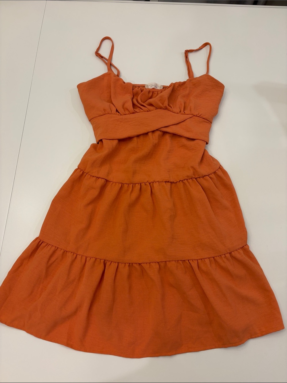 Altar’d State Sun Dress Deep Orange Color Large. Great Condition